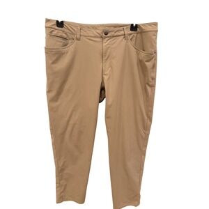 Lululemon Commission Pants Men's 38x30 Khaki ABC Classic Fit Stretch Chino